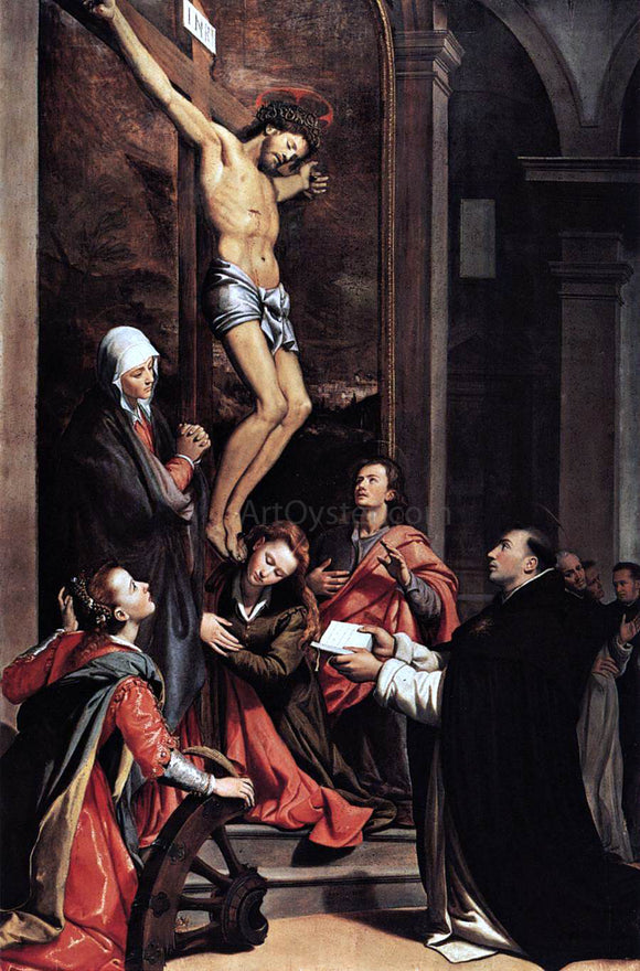 Santi Di Tito Vision of St Thomas Aquinas - Canvas Art Print