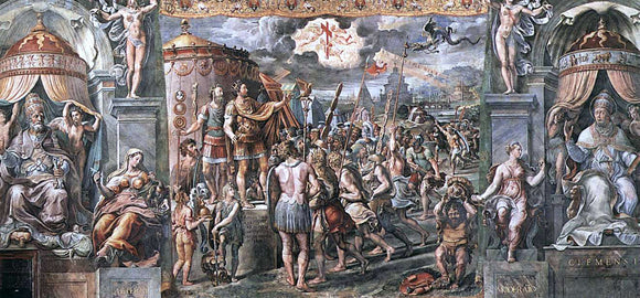  Raphael Vision of the Cross (Stanza di Constantino) - Canvas Art Print