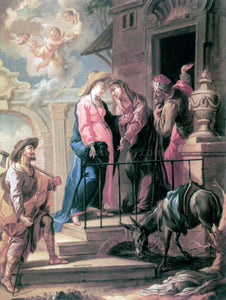  Michelangelo Unterberger Visitation - Canvas Art Print