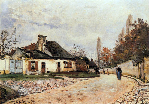  Alfred Sisley Voisins Street in Louveciennes - Canvas Art Print