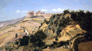  Jean-Baptiste-Camille Corot Volterra, the Citadel - Canvas Art Print