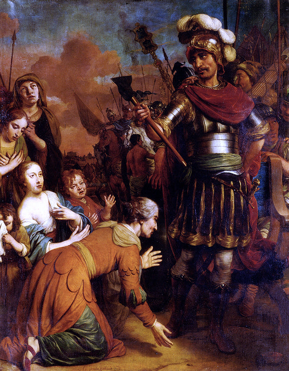  Gerbrand Van den Eeckhout Volumnia Pleading With Her Son Coriolanus To Spare Rome - Canvas Art Print