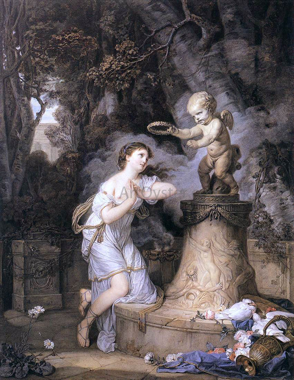  Jean Baptiste Greuze Votive Offering to Cupid - Canvas Art Print