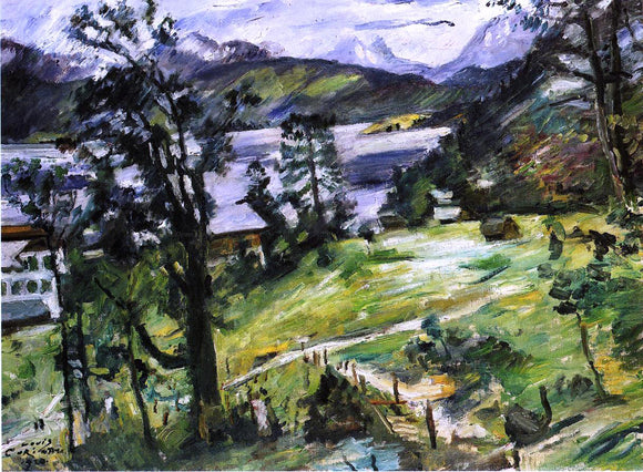  Lovis Corinth Walchensee Landscape with a Larch - Canvas Art Print