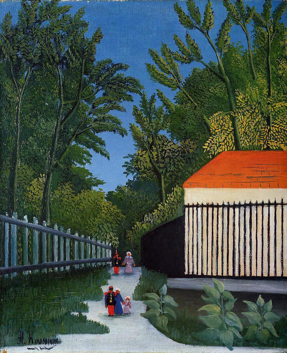  Henri Rousseau Walking in the Parc Montsouris - Canvas Art Print