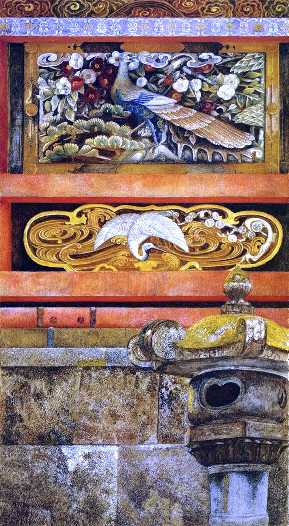  Henry Roderick Newman Wall Enclosing the Mausoleum of Ieyasu at Nikko - Canvas Art Print