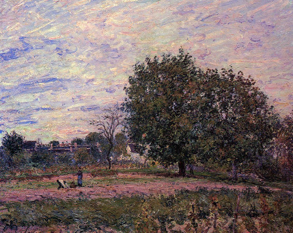  Alfred Sisley Walnut Trees, Sunset - Early Days of October - Canvas Art Print