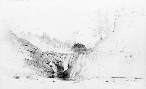  Thomas Addison Richards Wapwallopen Creek, Pennsylvania - Canvas Art Print