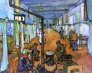  Vincent Van Gogh Ward in the Hospital at Arles - Canvas Art Print