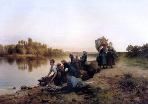  Daniel Ridgway Knight Wash Day - Canvas Art Print