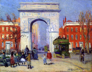  William James Glackens Washington Square Park - Canvas Art Print