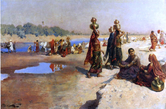  Edwin Lord Weeks Water Carries of the Ganges - Canvas Art Print