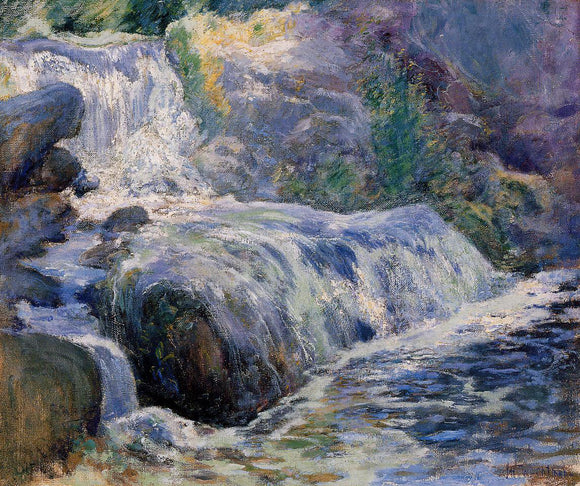  John Twachtman Waterfall, Blue Brook - Canvas Art Print
