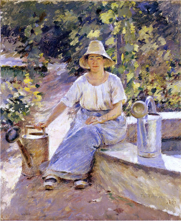  Theodore Robinson Watering Pots - Canvas Art Print