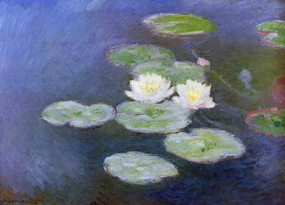  Claude Oscar Monet Water-Lilies, Evening Effect - Canvas Art Print