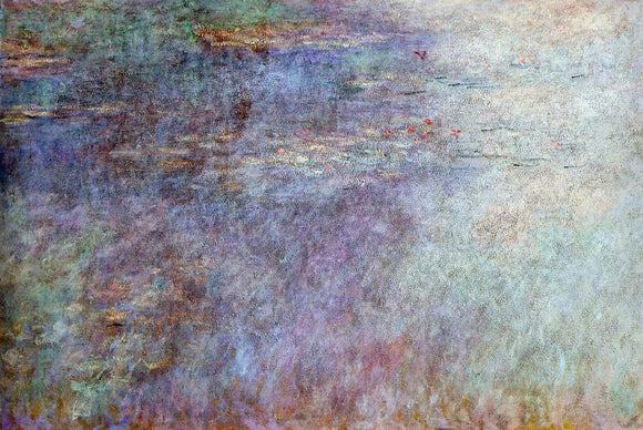  Claude Oscar Monet Water-Lillies Pond (left half) - Canvas Art Print