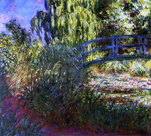  Claude Oscar Monet Waterlily Pond and Path by the Water - Canvas Art Print