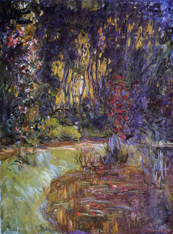  Claude Oscar Monet Water-Lily Pond at Giverny - Canvas Art Print