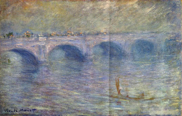  Claude Oscar Monet Waterloo Bridge in the Fog - Canvas Art Print