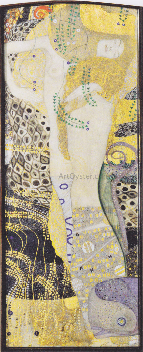  Gustav Klimt Watersnakes - Canvas Art Print