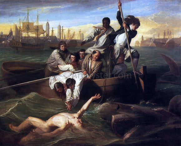  John Singleton Copley Watson and the Shark - Canvas Art Print