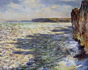  Claude Oscar Monet Waves and Rocks at Pourville - Canvas Art Print