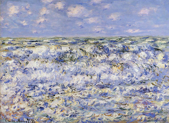  Claude Oscar Monet Waves Breaking - Canvas Art Print