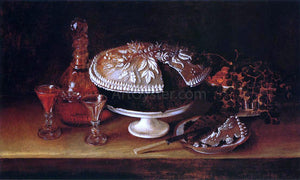  Rubens Peale Wedding Cake, Wine, Almonds, and Raisins - Canvas Art Print