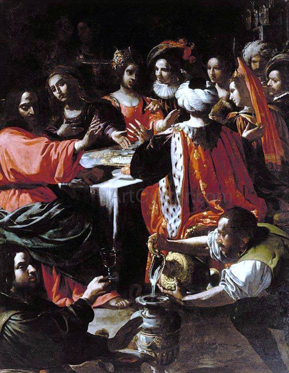  Rutilio Manetti Wedding Feast at Cana - Canvas Art Print
