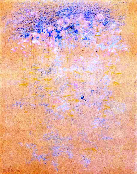  John Twachtman Weeds and Flowers - Canvas Art Print