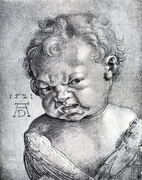  Albrecht Durer Weeping Cherub - Canvas Art Print