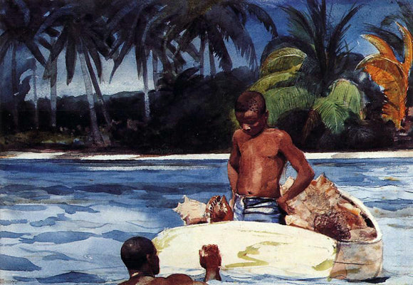  Winslow Homer West India Divers - Canvas Art Print