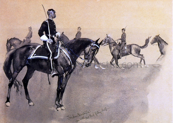 Frederic Remington West Pont Riding Hall - Canvas Art Print