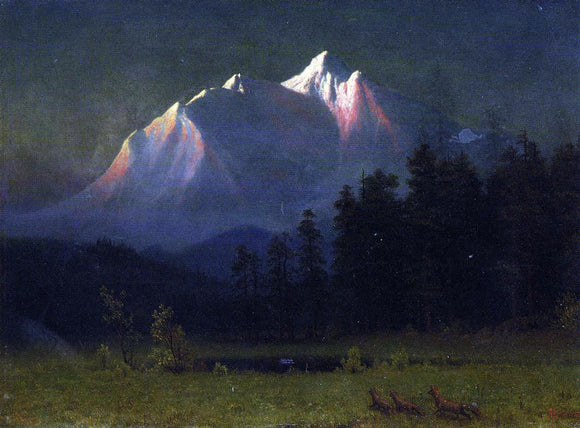  Albert Bierstadt Western Landscape - Canvas Art Print