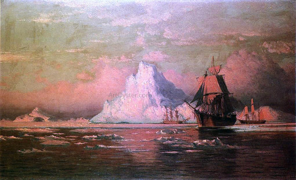  William Bradford Whalers After the Nip in Melville Bay - Canvas Art Print