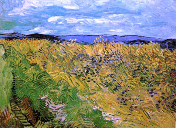  Vincent Van Gogh Wheat Field with Cornflowers - Canvas Art Print