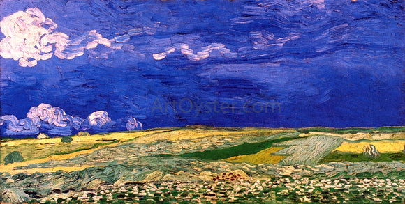  Vincent Van Gogh Wheatfields Under a Clouded Sky - Canvas Art Print