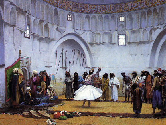  Jean-Leon Gerome Whirling Dervishes - Canvas Art Print