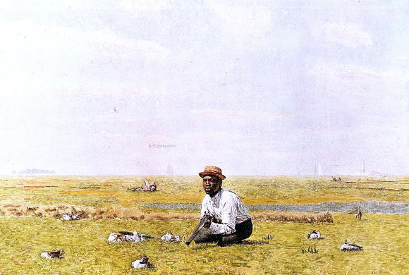  Thomas Eakins Whistling for Plover - Canvas Art Print