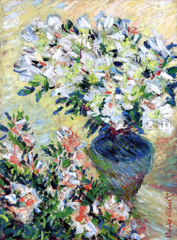  Claude Oscar Monet White Azaleas in a Pot - Canvas Art Print