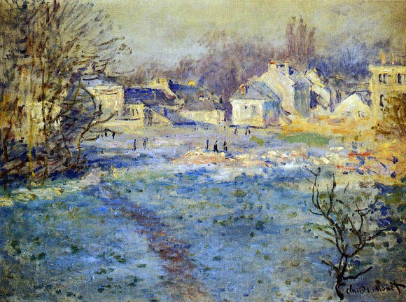  Claude Oscar Monet White Frost - Canvas Art Print