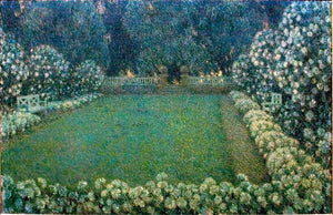  Henri Le Sidaner White Garden in Twilight - Canvas Art Print
