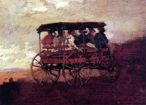  Winslow Homer White Mountain Wagon - Canvas Art Print