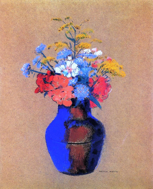  Odilon Redon Wild Flowers in a Vase - Canvas Art Print