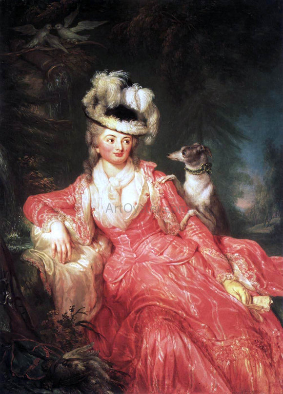  Anna Dorothea Therbusch Wilhelmine Encke, Countess Lichtenau - Canvas Art Print