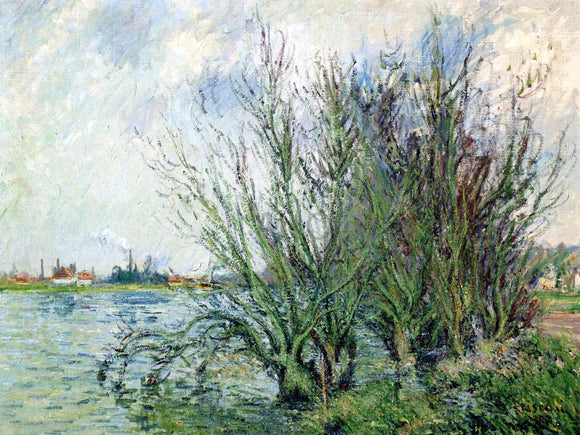  Gustave Loiseau Willows, Banks of the Oise - Canvas Art Print
