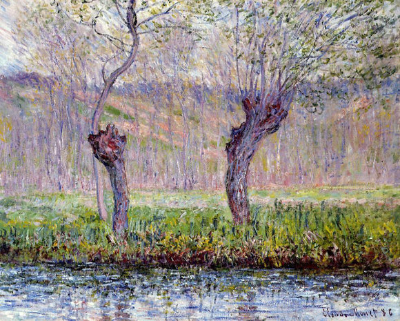  Claude Oscar Monet Willows in Springtime - Canvas Art Print