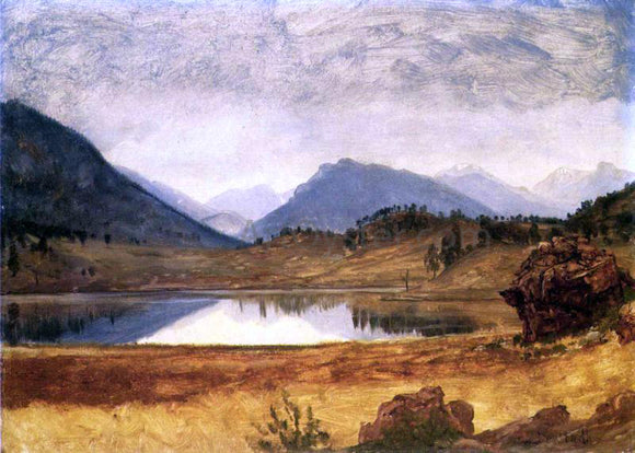  Albert Bierstadt Wind River Country - Canvas Art Print