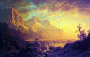  Albert Bierstadt Wind River, Wyoming - Canvas Art Print