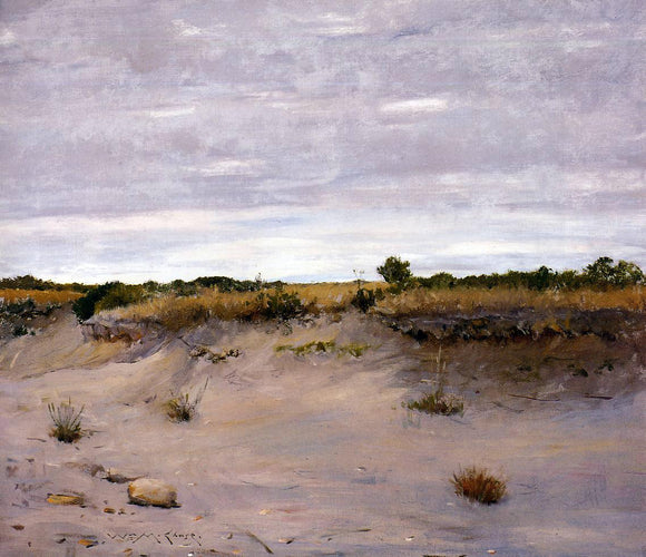  William Merritt Chase Wind Swept Sands, Shinnecock, Long Island - Canvas Art Print